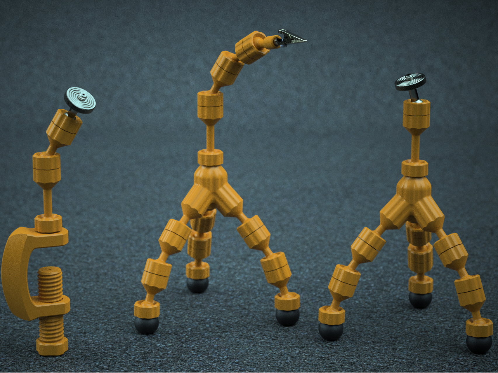 MultiLink12: ArticulatedArm, Tripod, Clamp Options