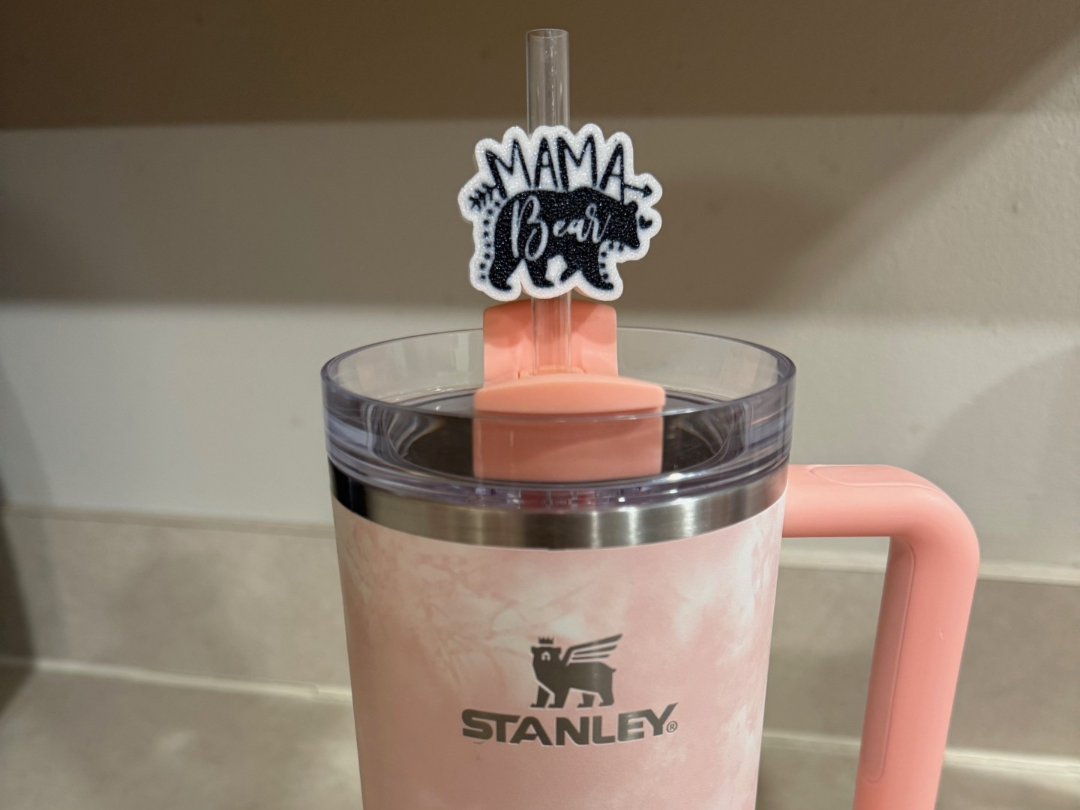 Mama Bear Stanley Cup Straw Topper