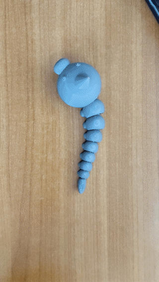 Articulated pokemon weedle