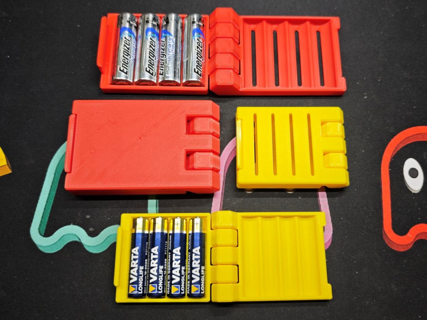 **Battery case 4× AA or AAA – two styles**