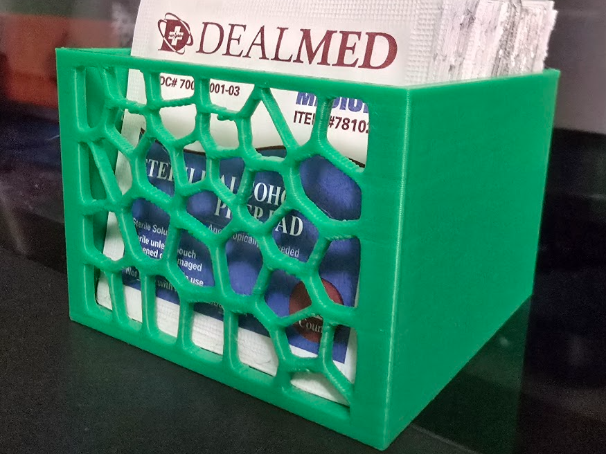 Isopropyl Alcohol Wipe Box - Voronoi Design