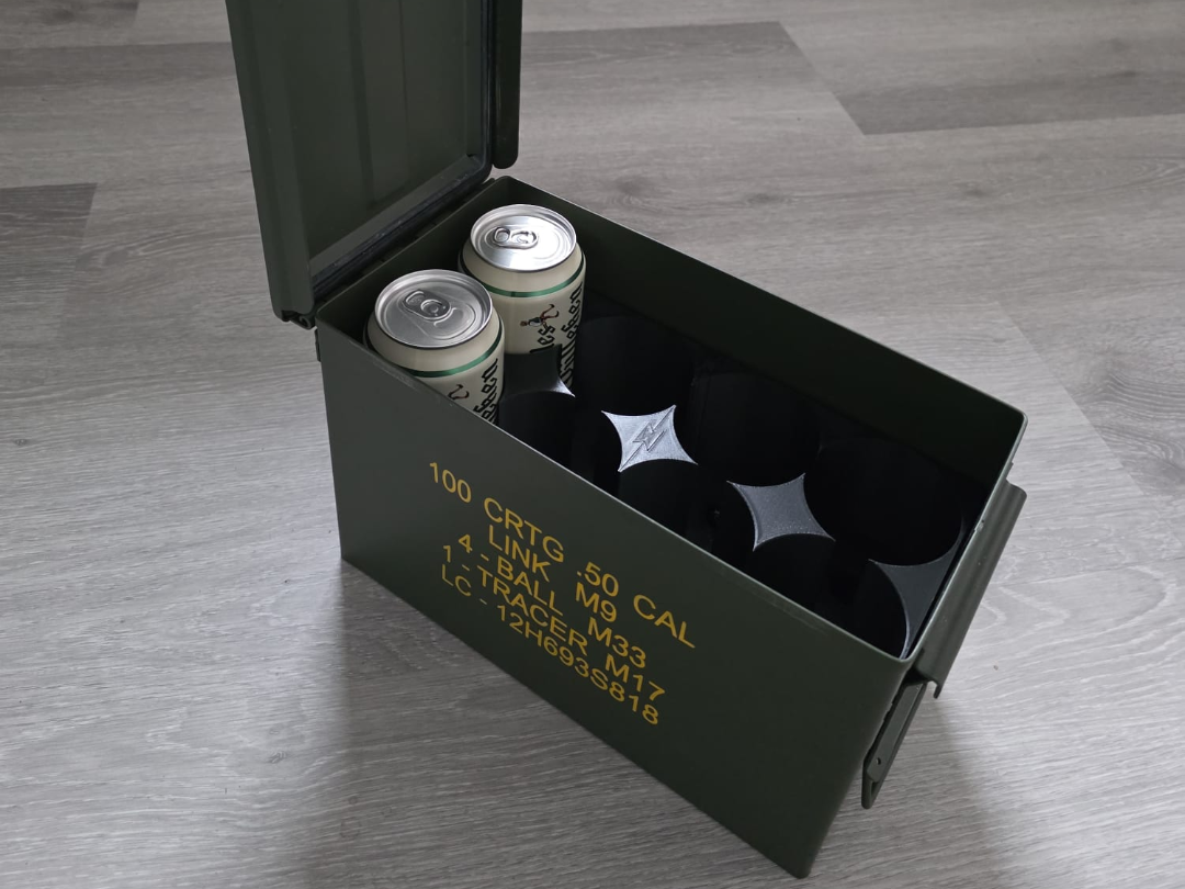 Bier-Dosen Einsatz für Munitionskiste 0,3+Kühlfach