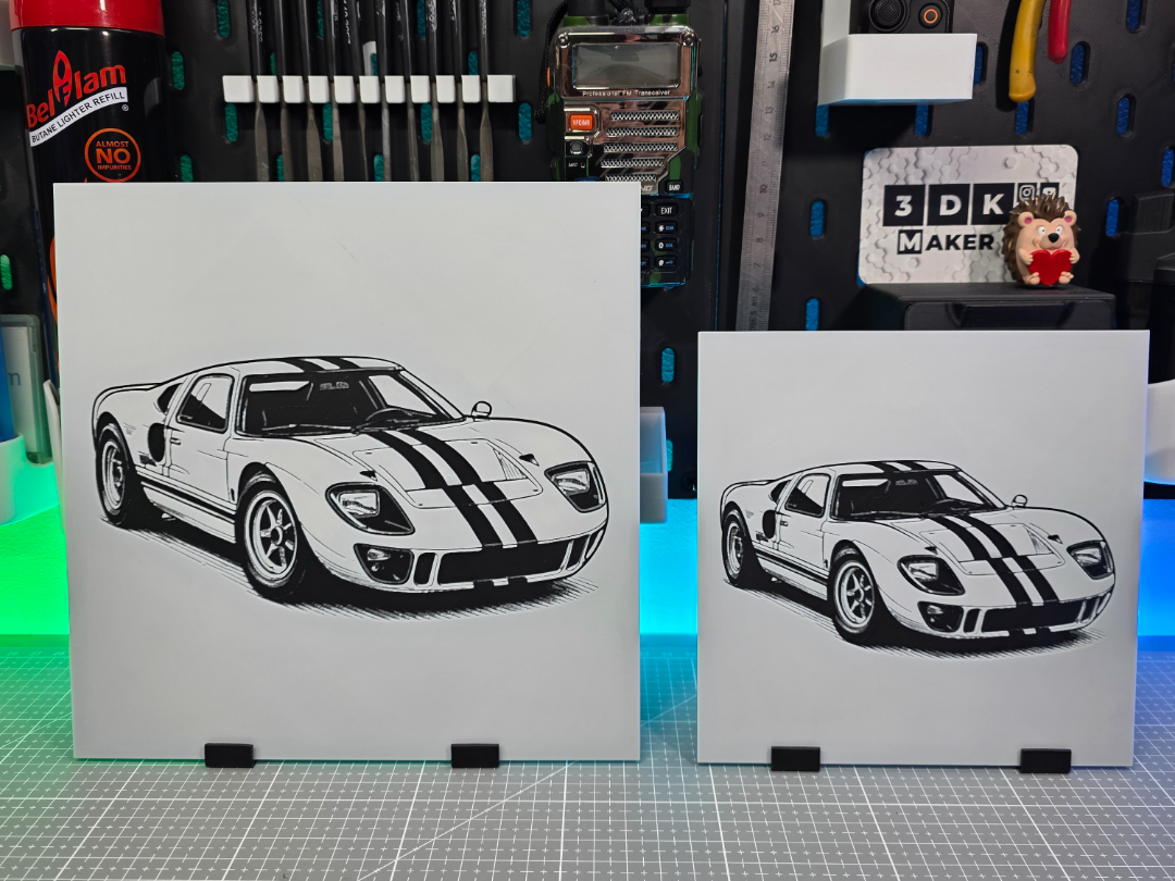 Ford GT40 - Hueforge - 3 Colors