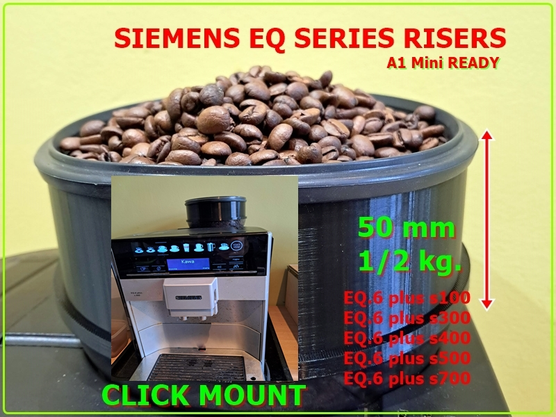 Coffee container extension for Siemens EQ