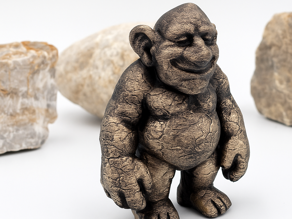 Cheerful Rock Troll – Fantasy Figurine