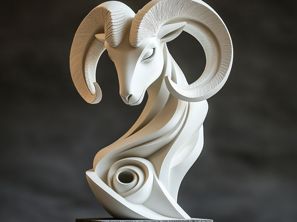 Easter Ram Figurine – Unique Holiday Decor