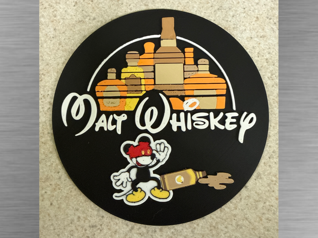 Malt Whiskey Parody with Drunk Mickey integrated