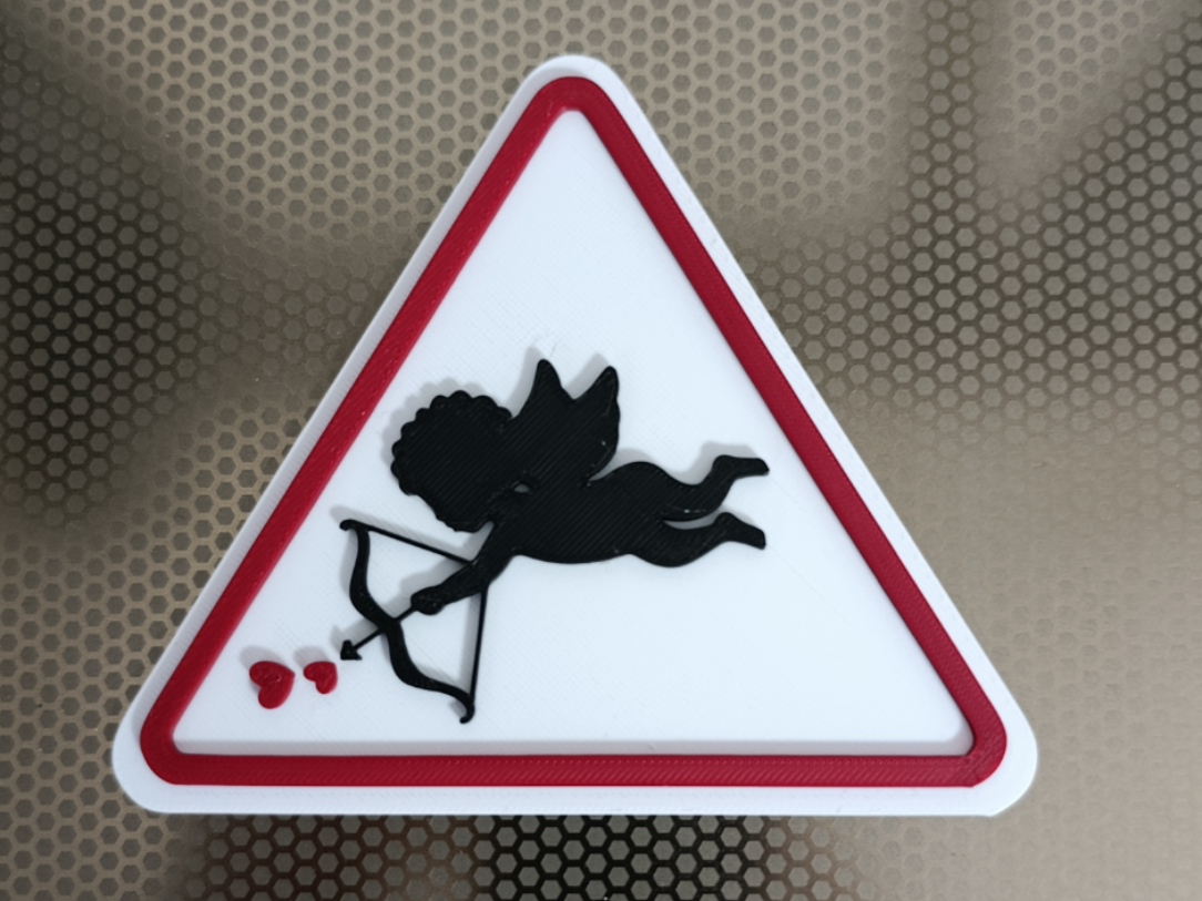 Panneau 3D Cupidon Zone d'Amour