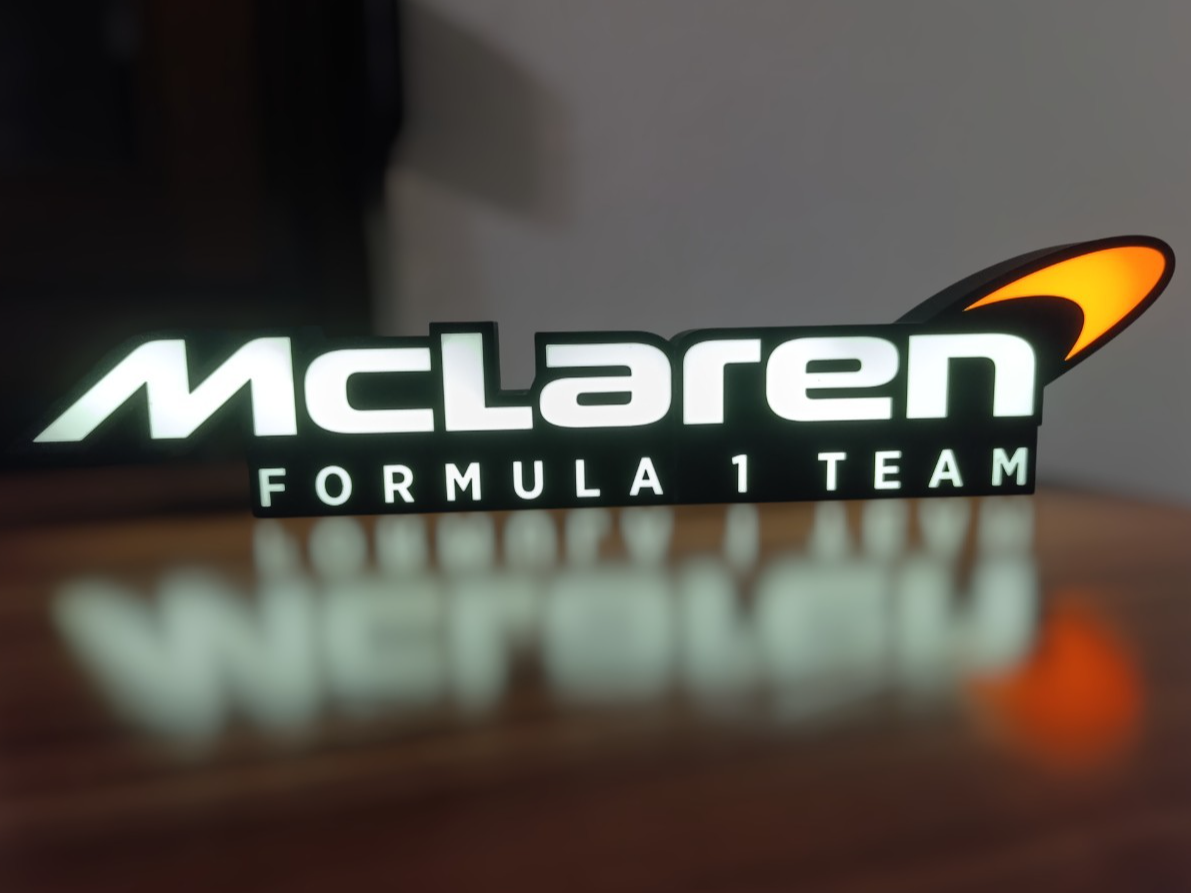 Mclaren Formula 1 Team LED Light Box