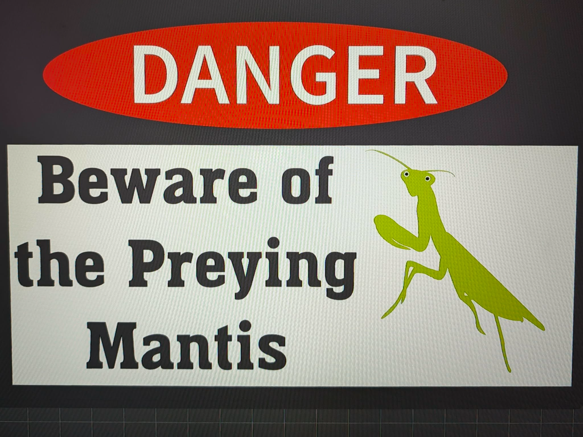 Beware of the Preying Mantis