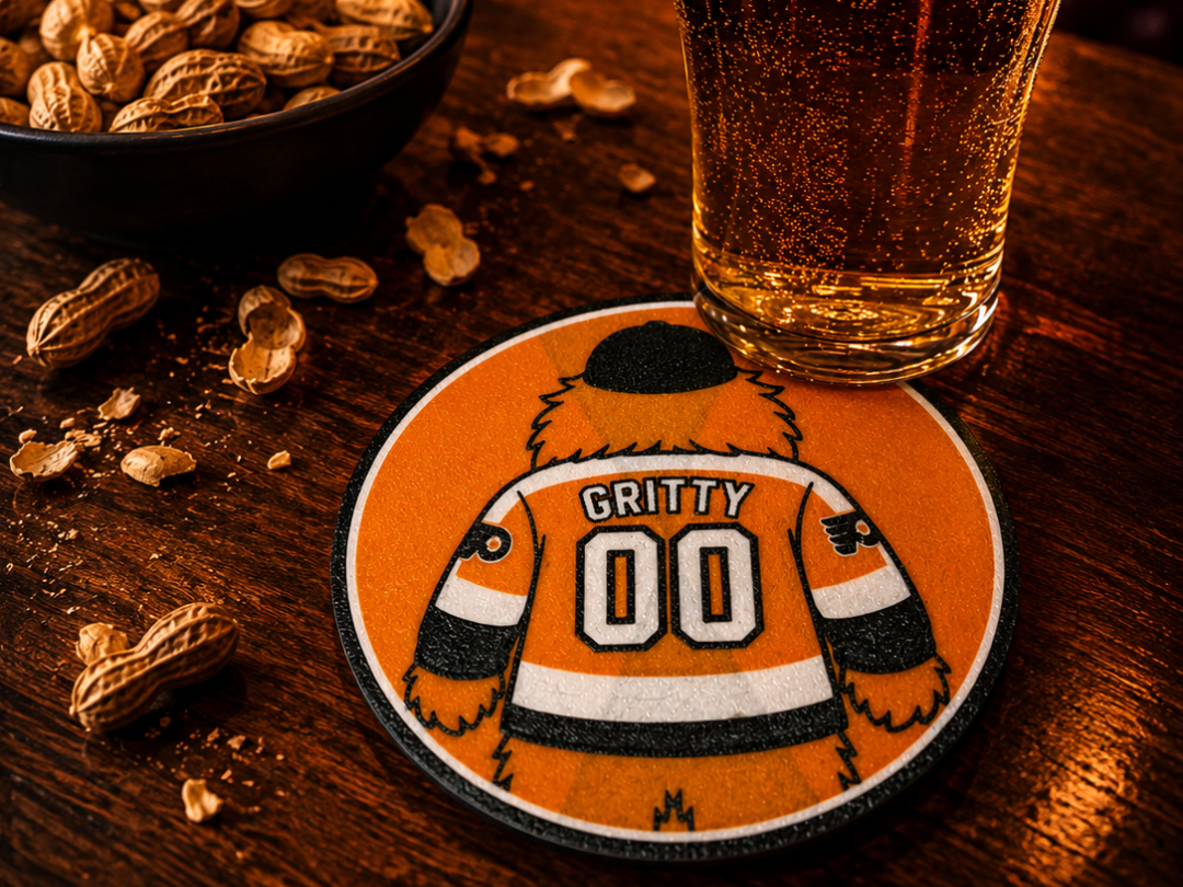 Sous verre Gritty des Philadelphie Flyers