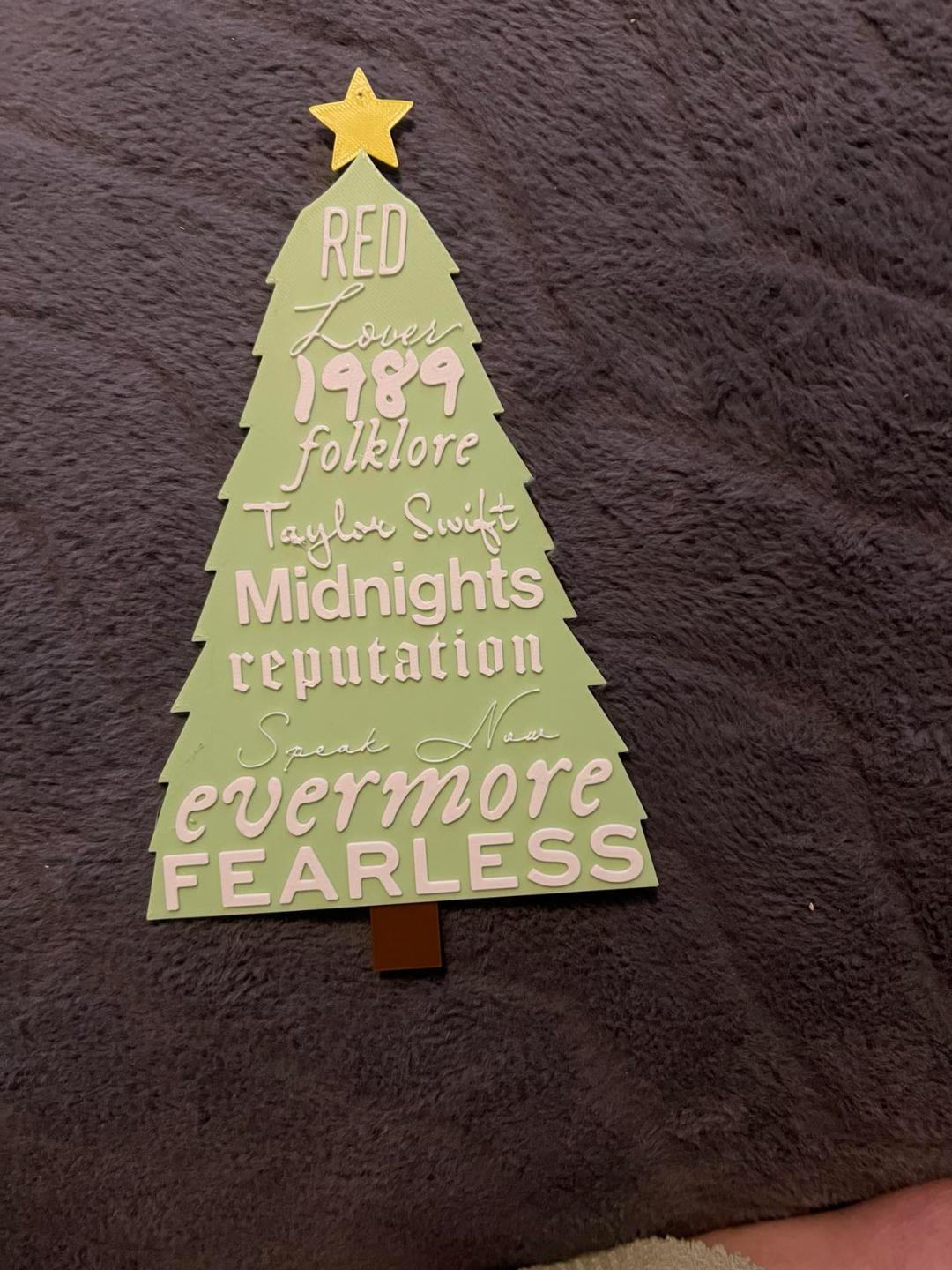 Taylor Swift Albums Tree Ornament