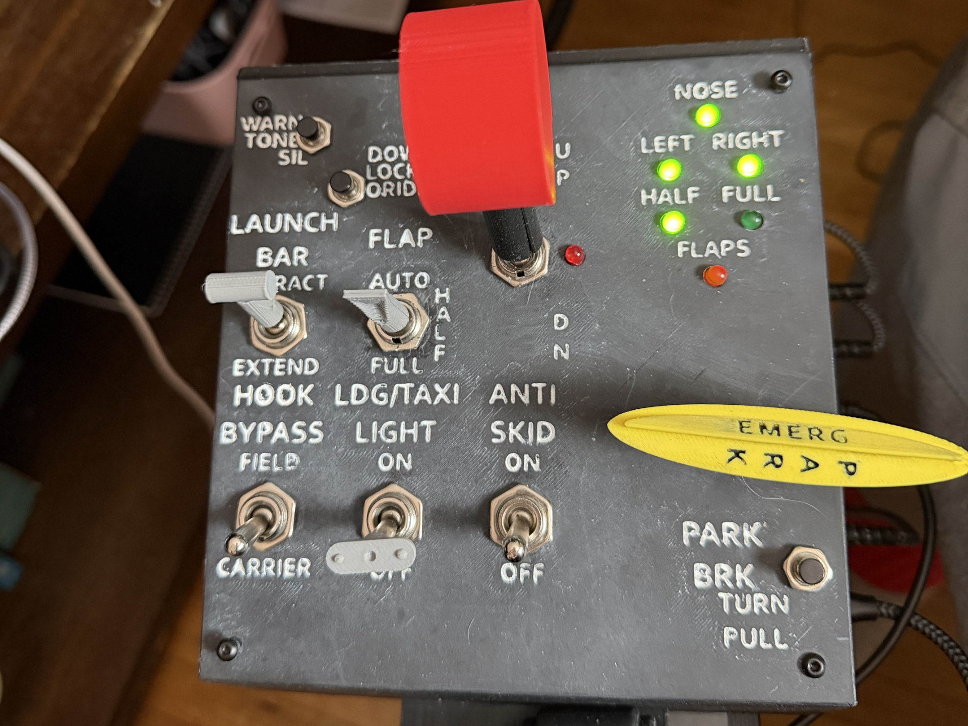 F/A-18 Left Vertical Panel Button Box
