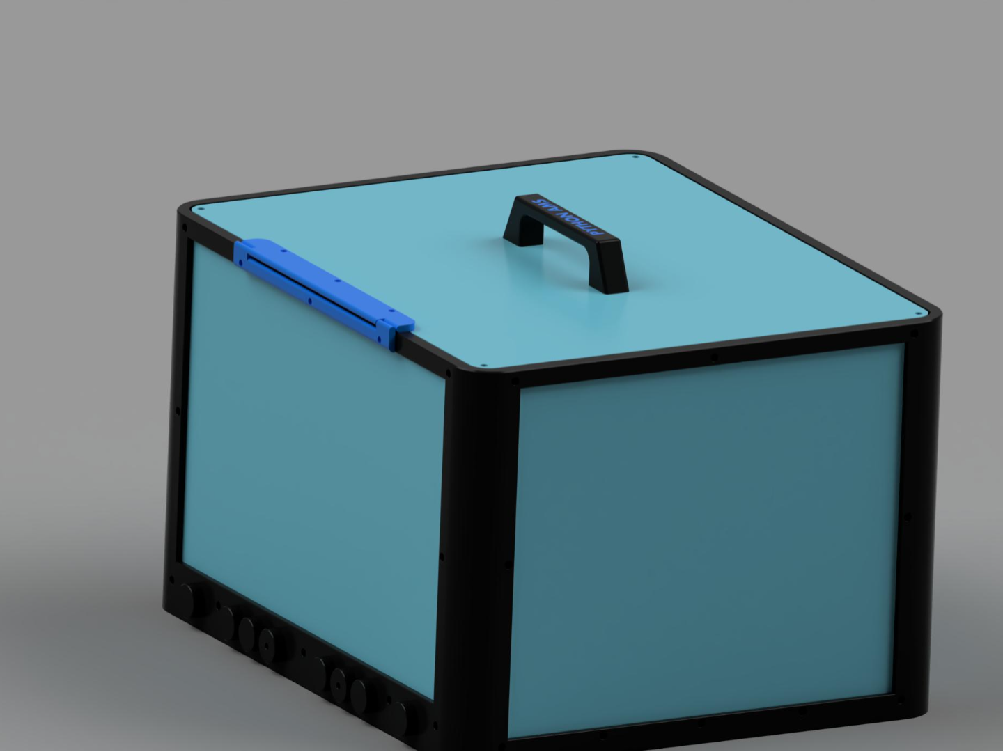 Python AMS enclosure hinge