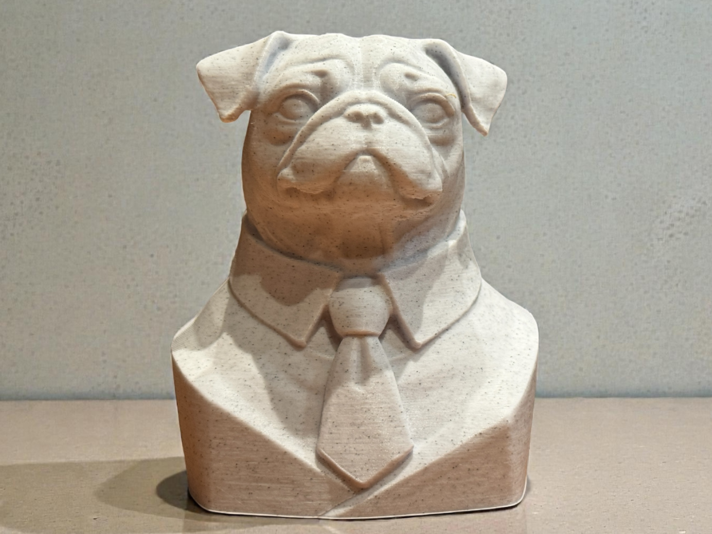 Pug Executive Gentleman Bust