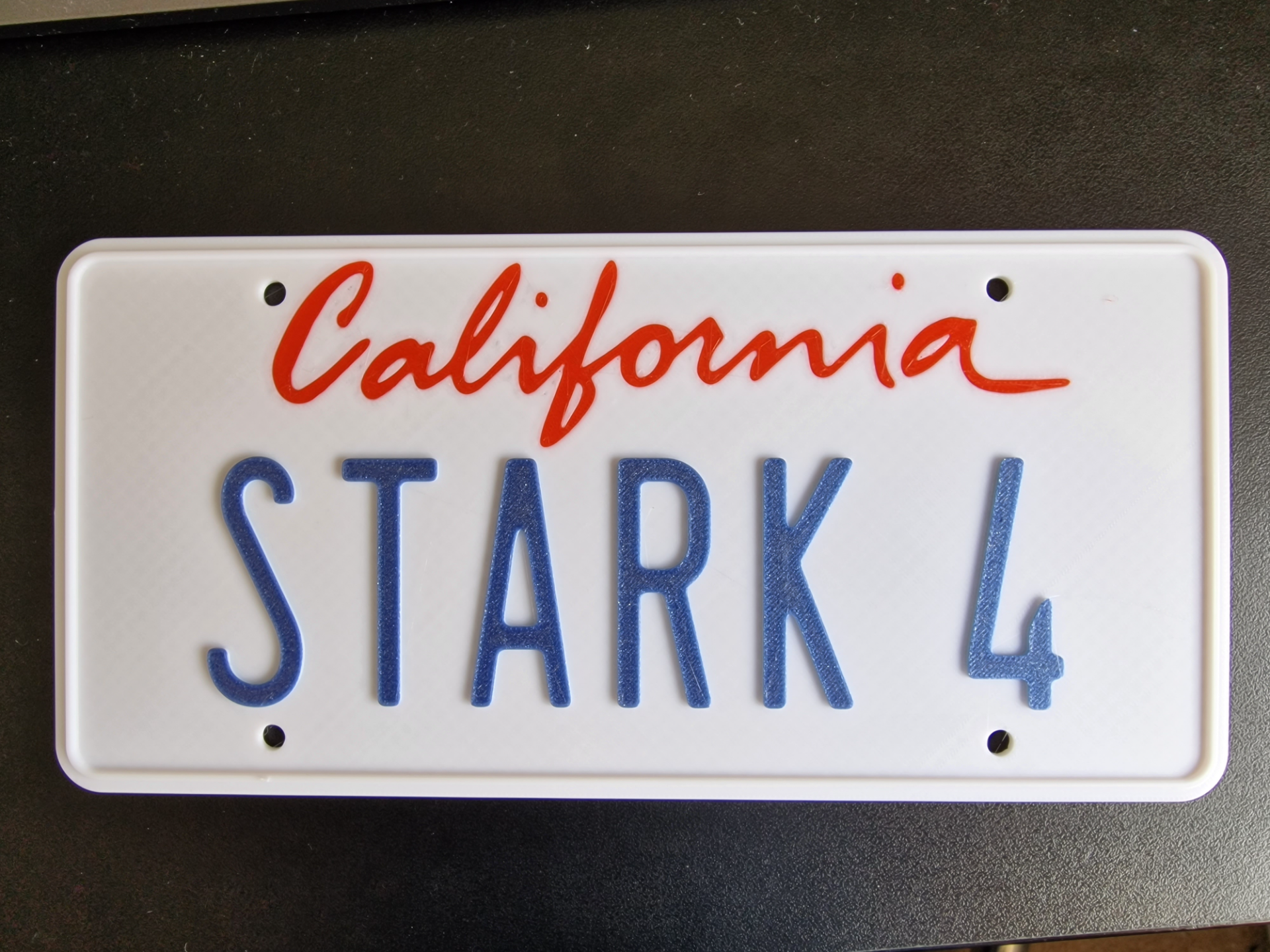 Stark 4 Licence Plate