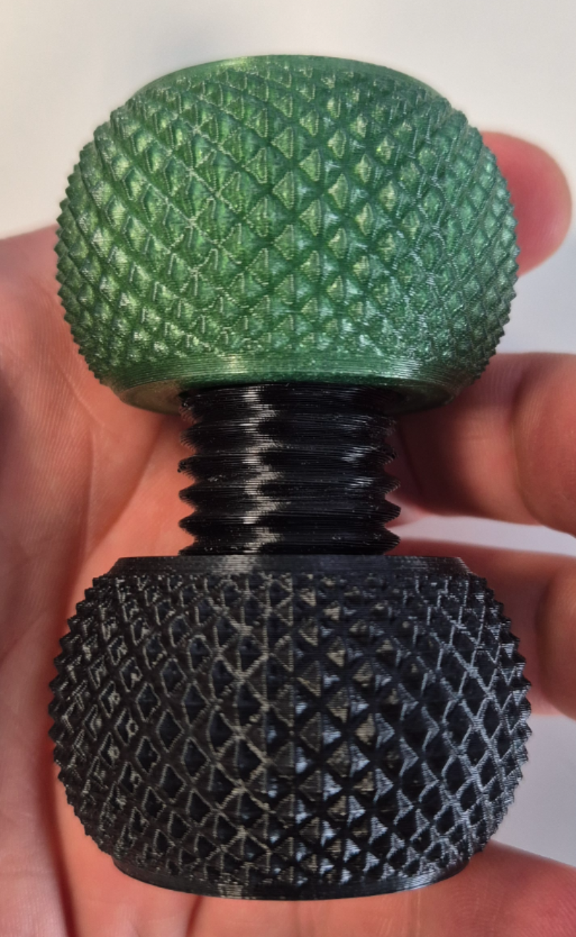 Yet another knurling bolt and nut by akira3dp0