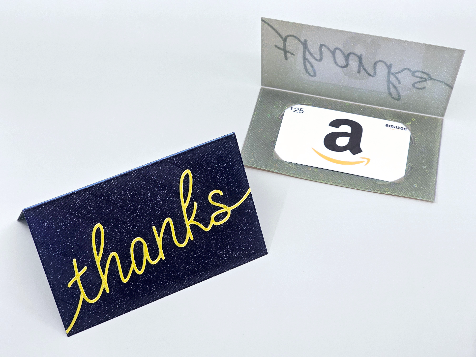 "thanks" Gift Card Holder | Folded Card 3"x5"