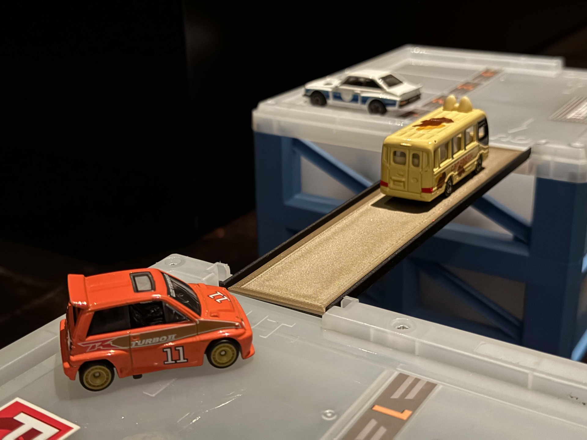 Tomica storage car parking case ramp road 1/64