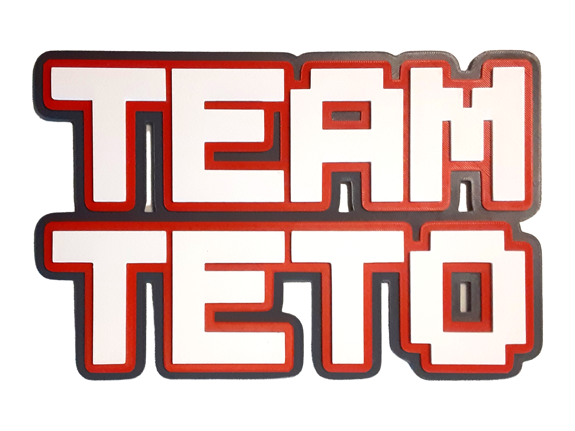 Kasane Teto "Team Teto" Vocaloid Wall Art Text