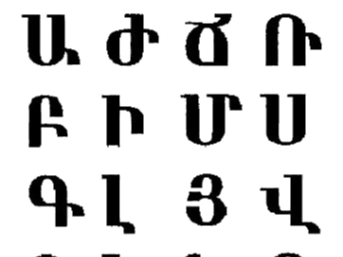 Armenian Alphabets
