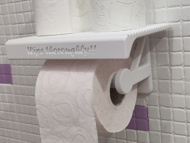 Soporte Papel higienico con bandeja