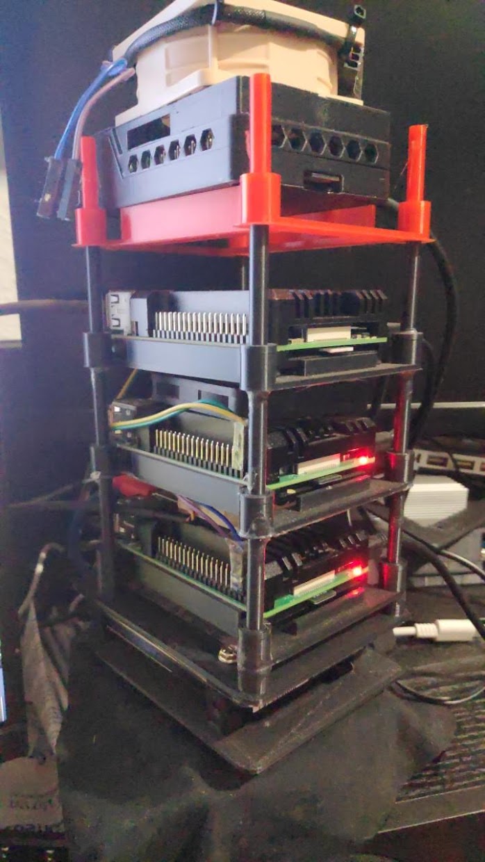Rasperry Pi Tower / rack with Harddrive and Metal Case