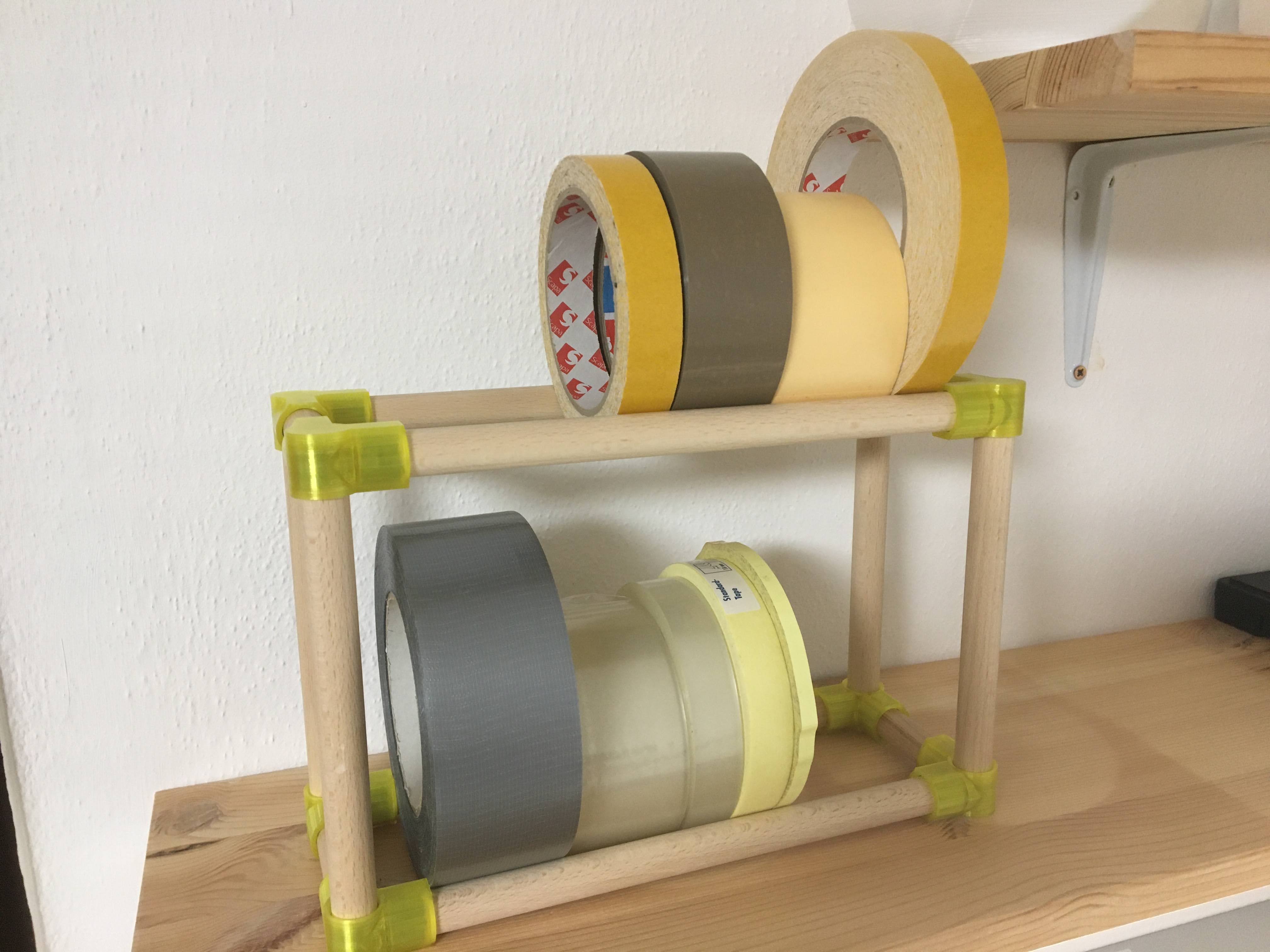 3-way elbow for wooden shelf
