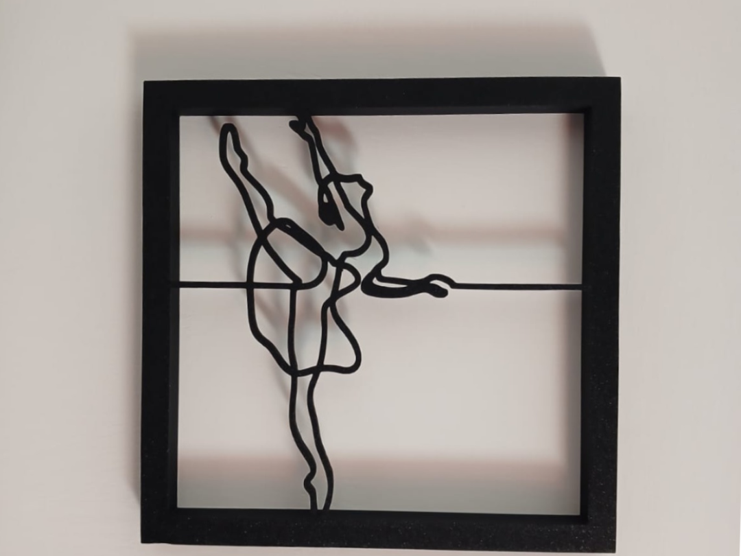 Quadro ballerina stilizzato