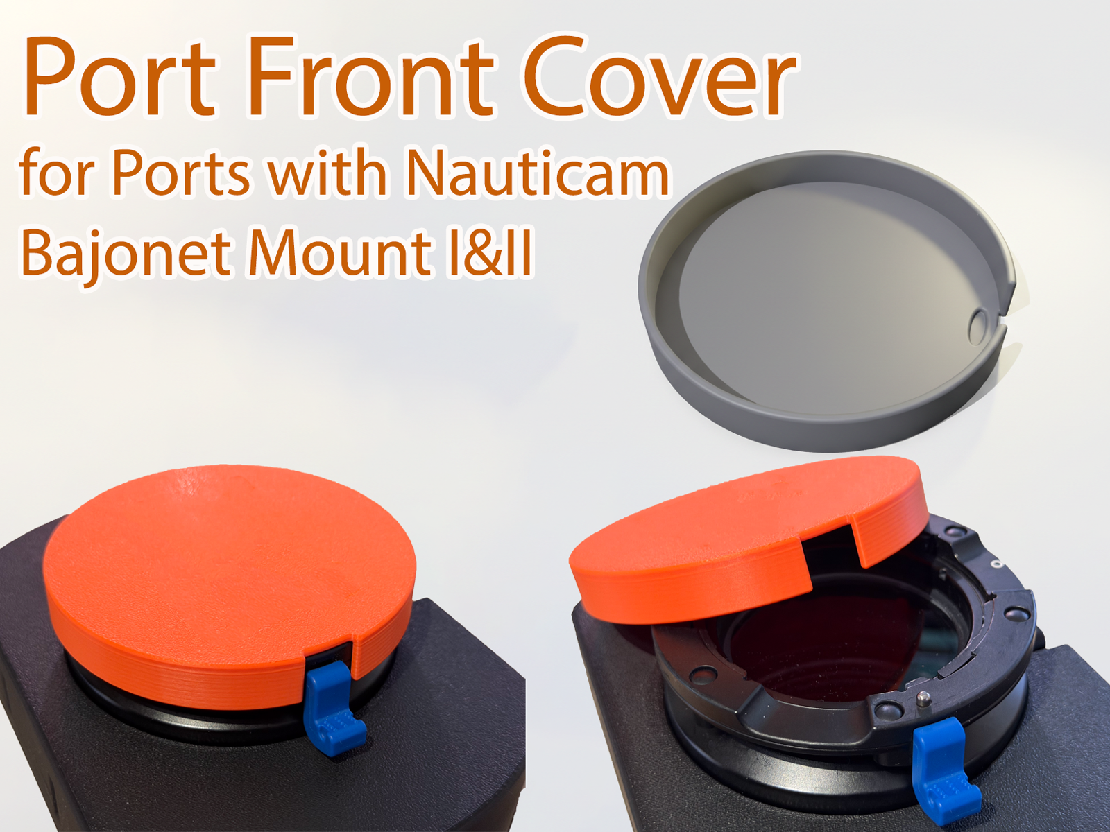 Port Front Cover for Nauticam Bajonet Mount I & II