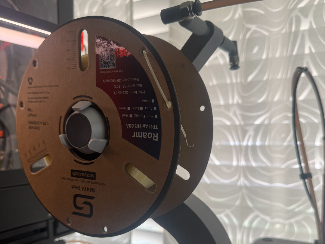 Snapmaker U1 top 2x-spool mount w/ PTFE connectors