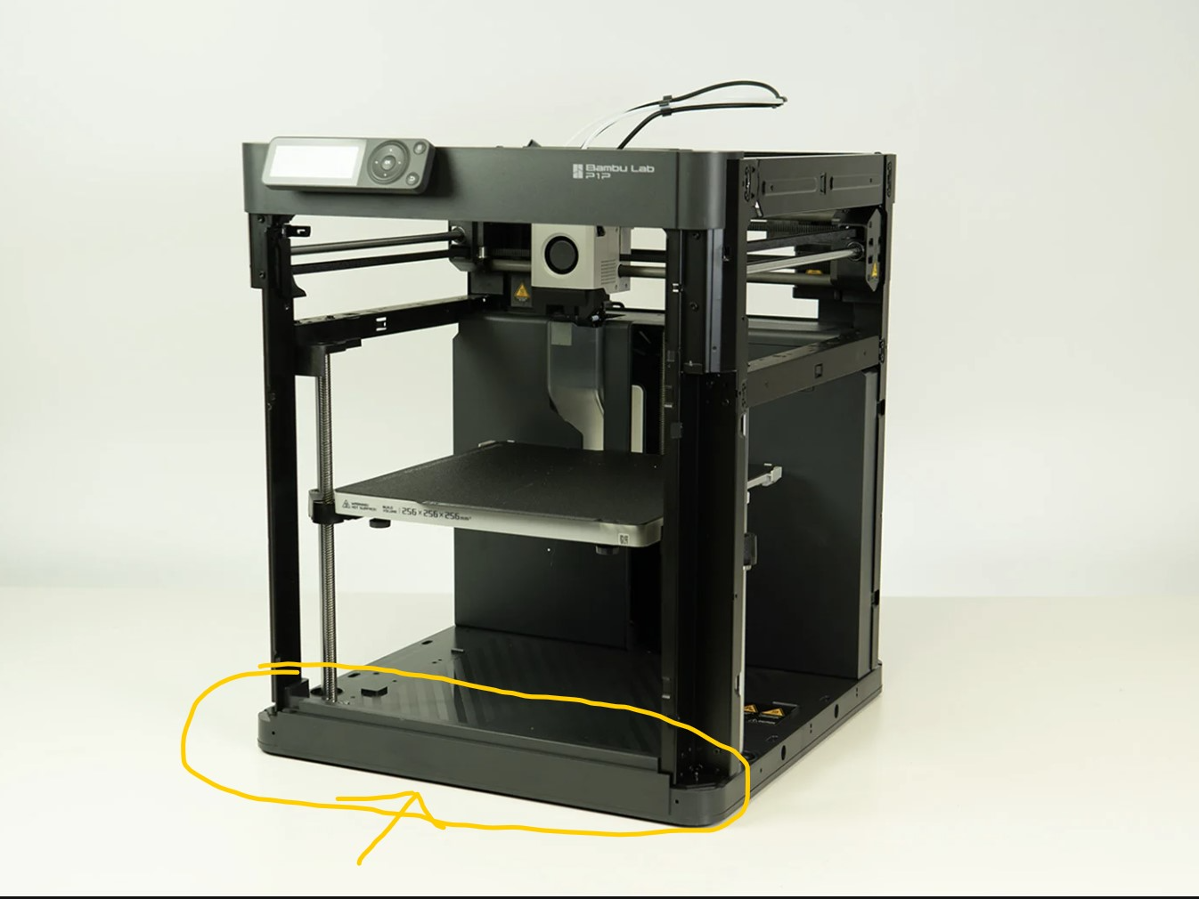 P1P bottom front frame attachment