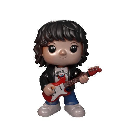 Eddie Munson Chibi 3D con Guitarra Stranger Things