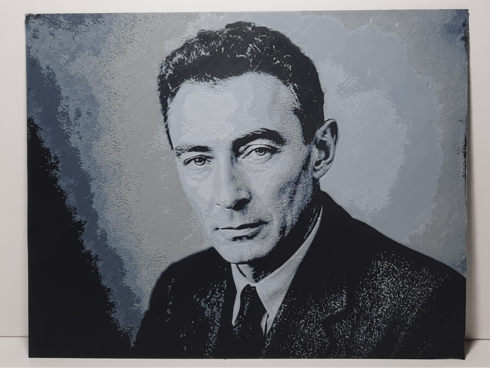 J. Robert Oppenheimer Portrait Hueforge