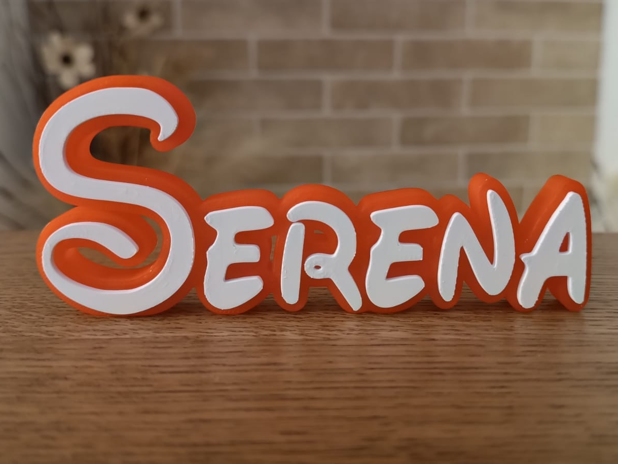 Disney Name Sign Serena Kid Room Wall Decor Tag