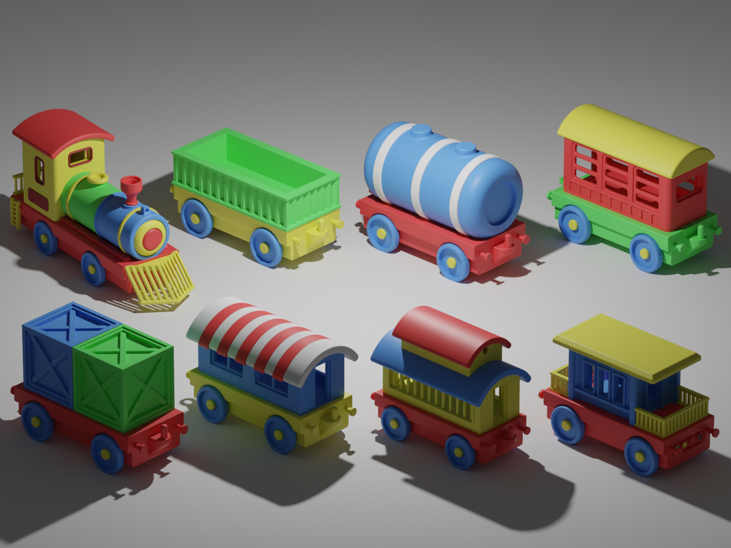 Toy Train Set