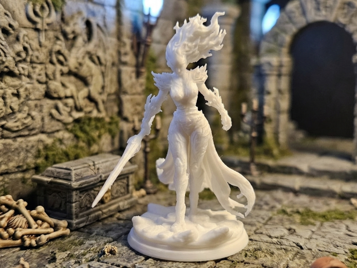 Reborn Warlock miniature