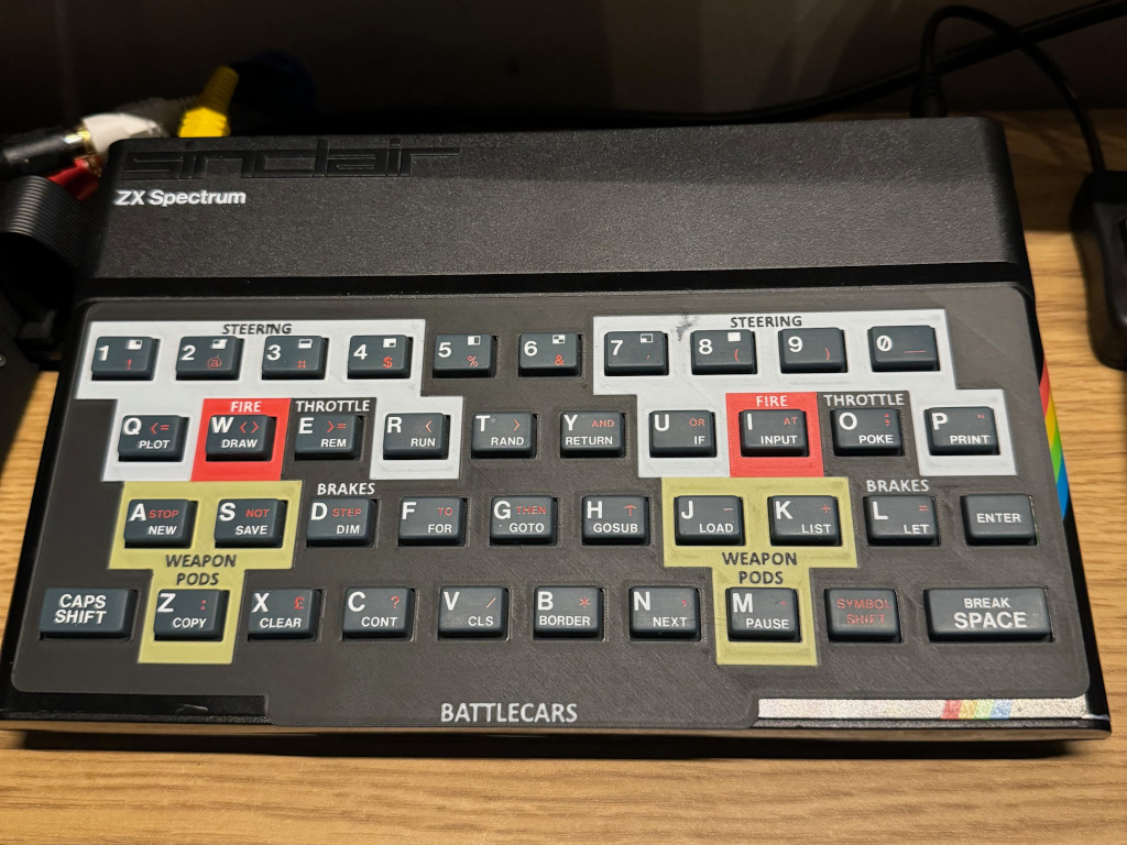 ZX Spectrum Keyboard Overlay for 48k Model