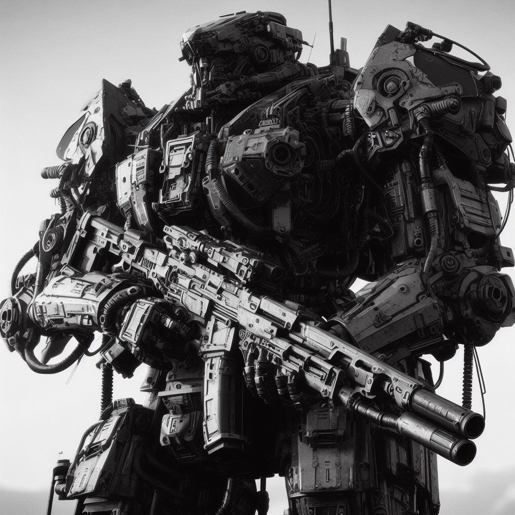 Mech Warrior 5 BW- Hueforge