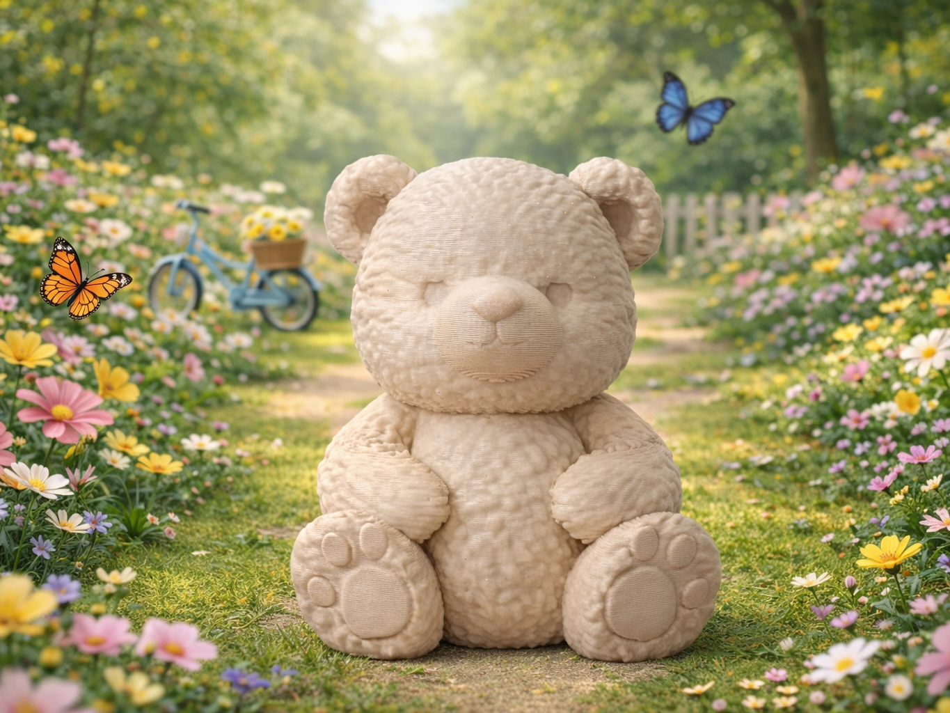 Theo – Cozy Teddy Bear Single Colour