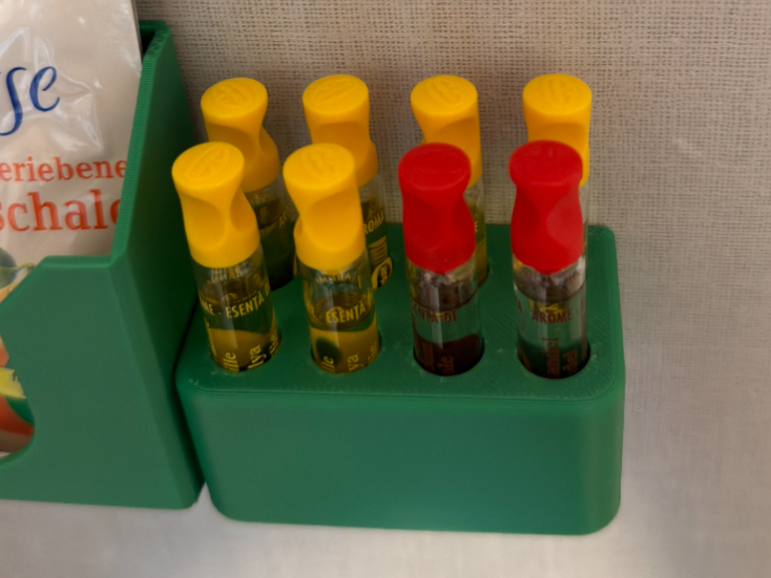 Aroma-Ampoule Adhesive-Mount Holder (8‑Slot)