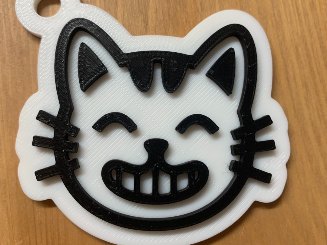 CAT EMOJI KEYRING BAGTAG