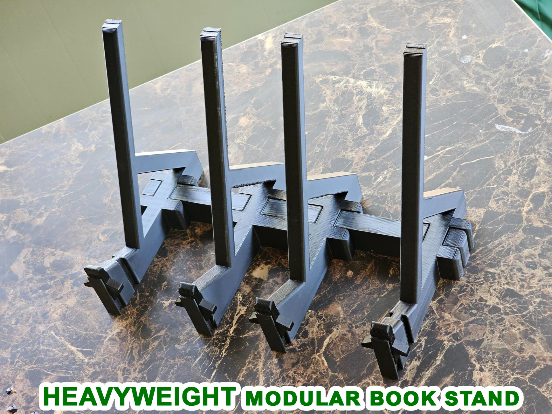 Heavyweight modular book holder