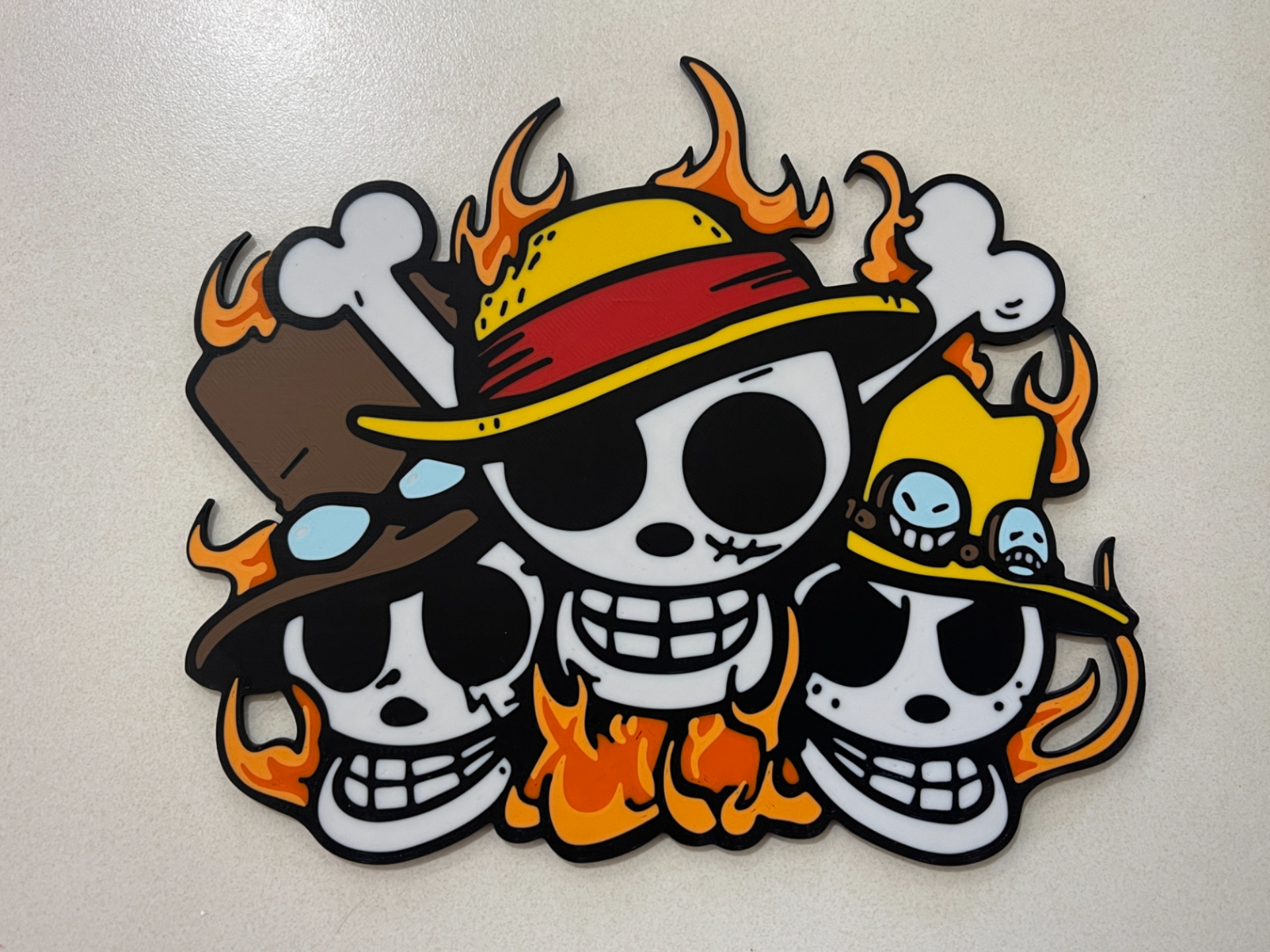 One Piece Graffiti - Sabo - Luffy - Ace - Wall Art