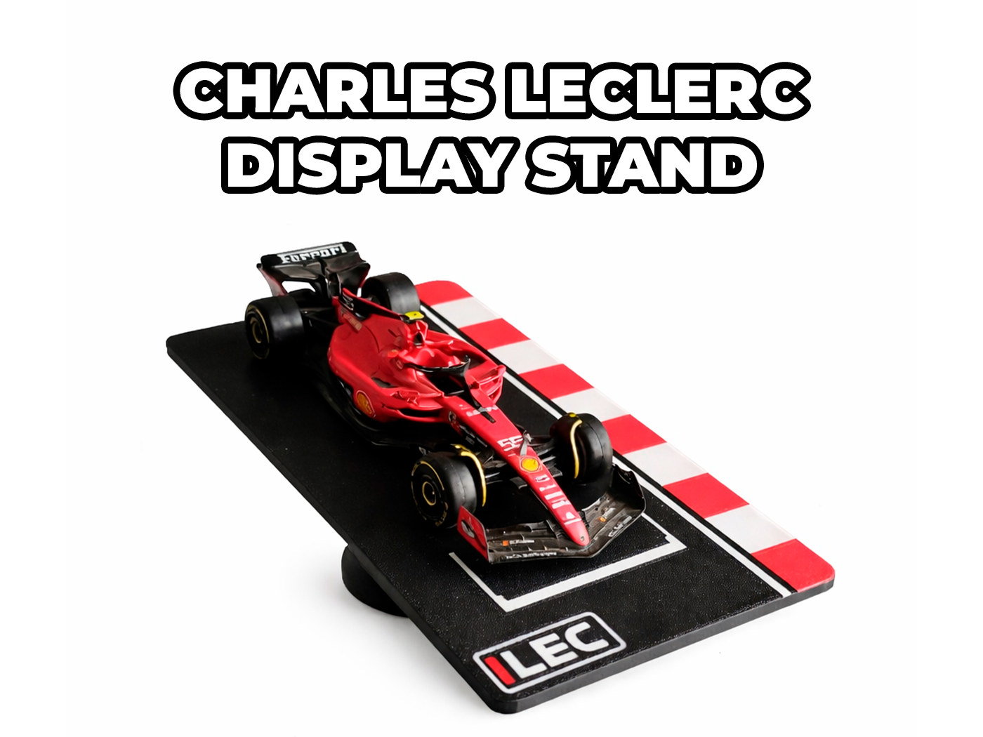 Soporte de exhibición F1 1:43 Charles Leclerc