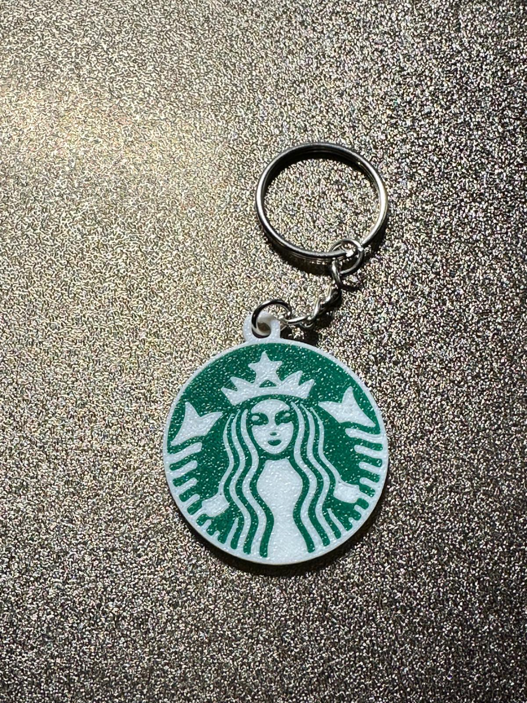 Starbucks logo keychain
