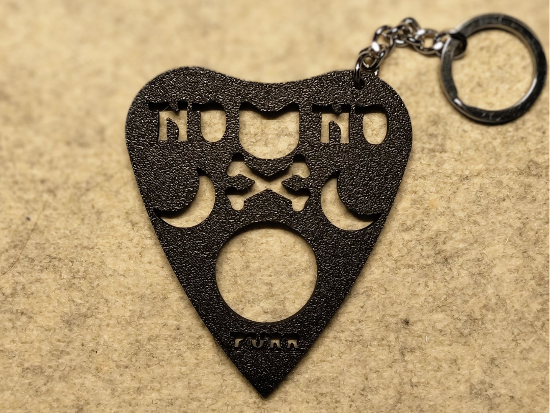 Ouija Cat Keychain