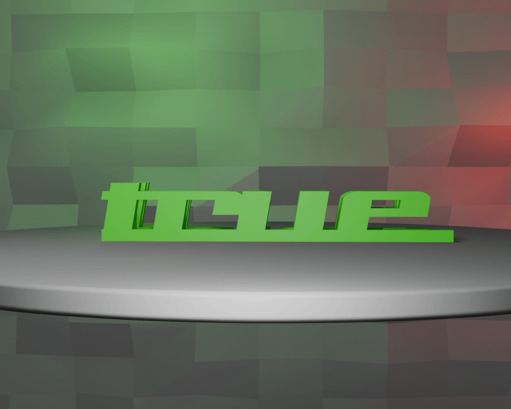 True False Flip Text Illusion
