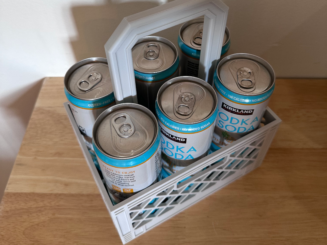 High Noon, 6-Pack, Carrying Drink Tote, Milk Crate