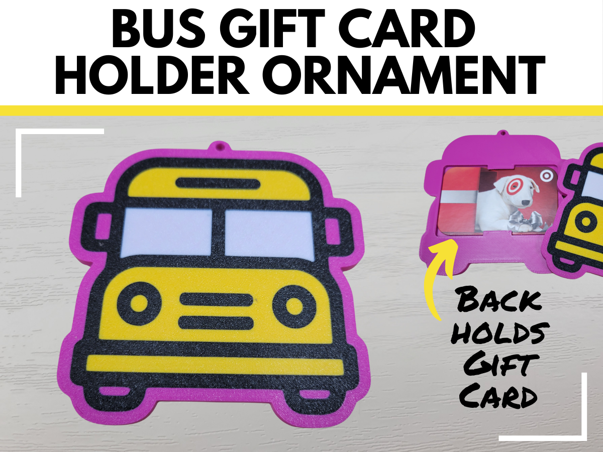 School Bus Driver Appreciation Gift Card Ornament